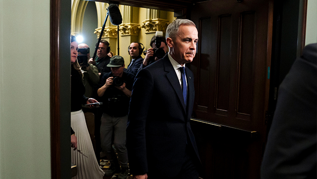 Carney back on the campaign trail today after making Trump-related detour